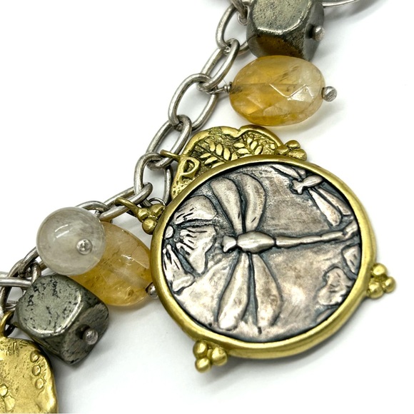 Silpada Perfect Composition Sterling and Brass Charm Bracelet - Picture 3 of 7
